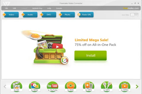 Download Freemake Video Converter for Windows